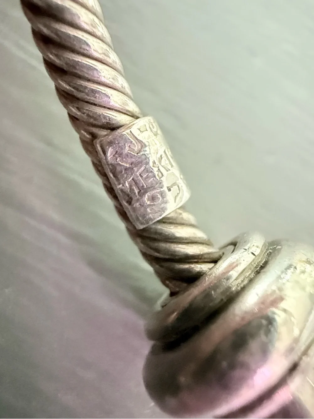 Taxco Mexico 925 Sterling Silver Twist Cable Cuff Bracelet